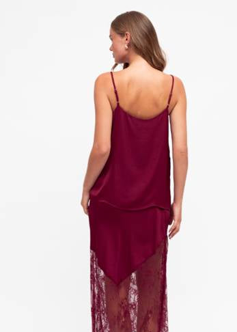 Liberty Lace Cami Wine