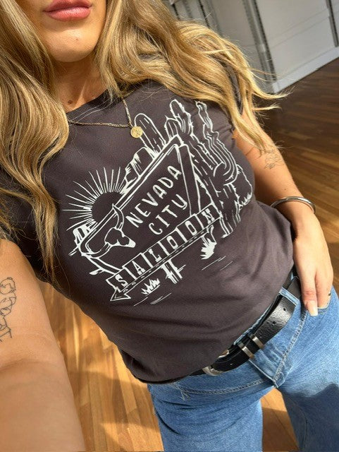 Paper Heart Nevada City Saloon Tee