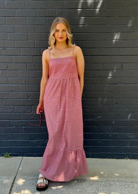 Gidget Gingham Maxi Dress