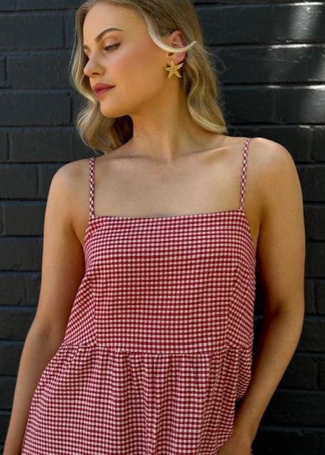 Gidget Gingham Maxi Dress