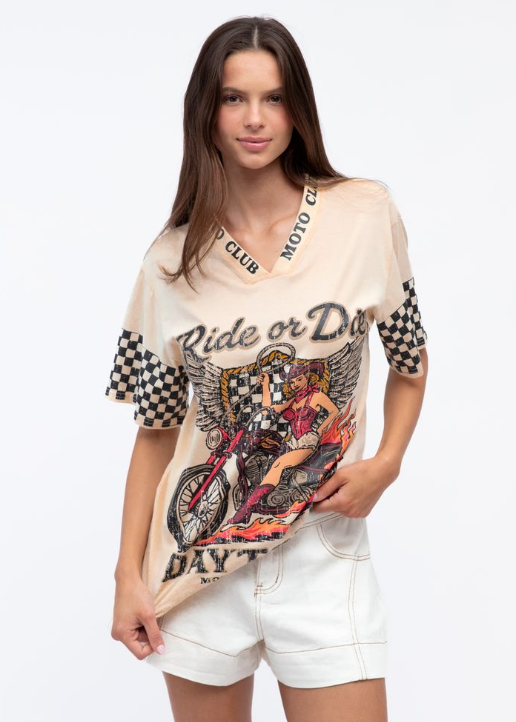 Daytona Moto Club Tee