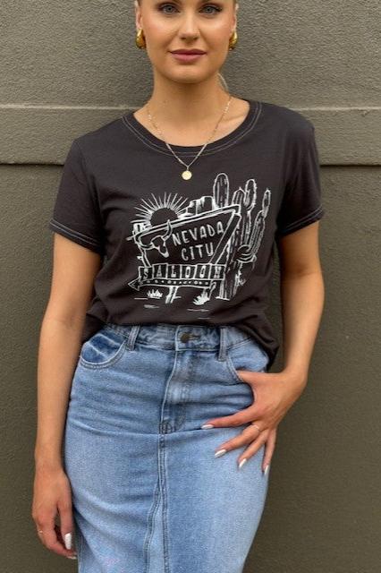 Paper Heart Nevada City Saloon Tee