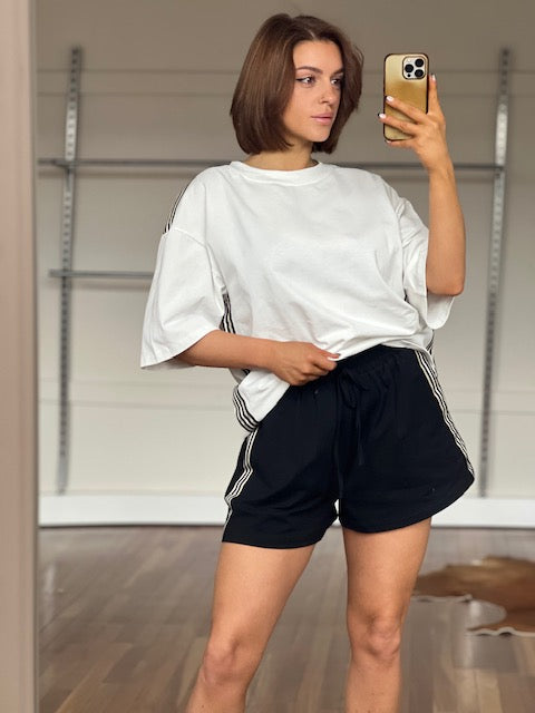 Straight Down the Line Tee White