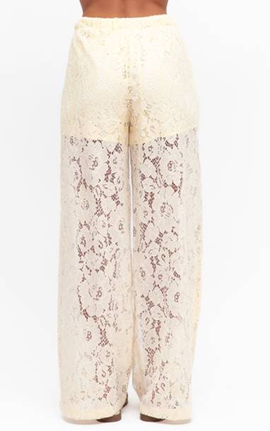 Eliza Lace Pant Cream