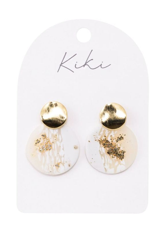 KiKi Light Shimmer Rounds Earrings
