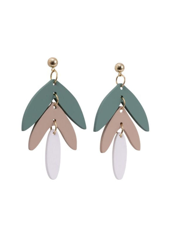 KiKi Green Leaves Earrings