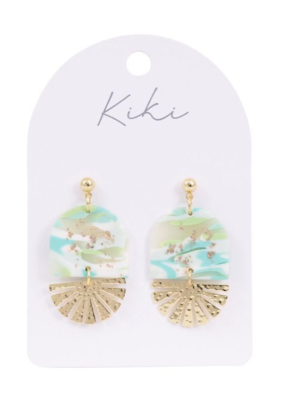 KiKi Aqua Shimmer Earrings