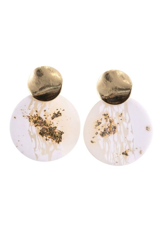 KiKi Light Shimmer Rounds Earrings