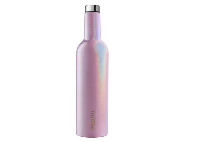 TraVino Insulated Wine Flask - Blush Pink