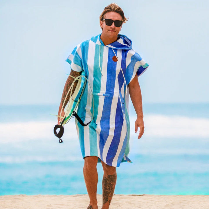 Bondi Blue Changing Poncho Adult