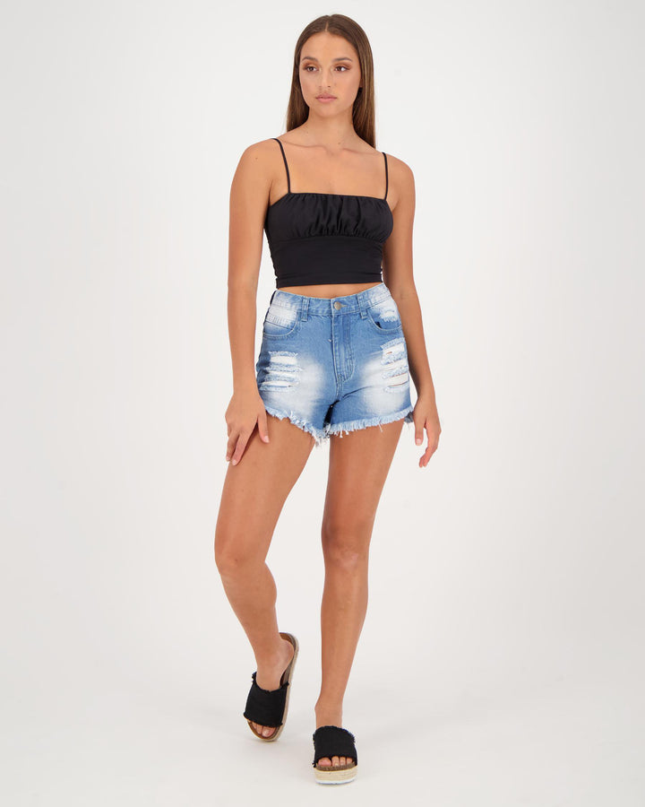 Country Denim Rip'N'Frey Shorts