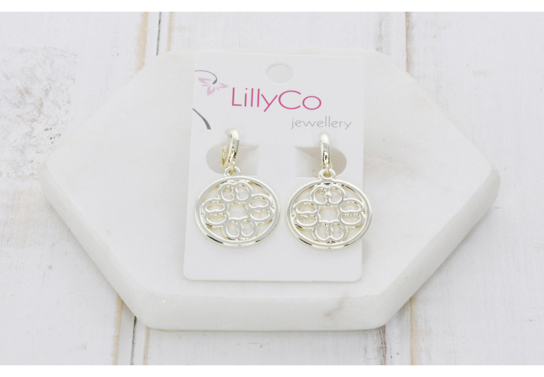 LillyCo Cut Out Pendant Earring