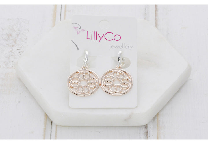 LillyCo Cut Out Pendant Earring