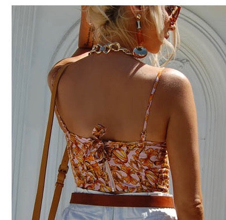 White Sandstorm Bustier Top