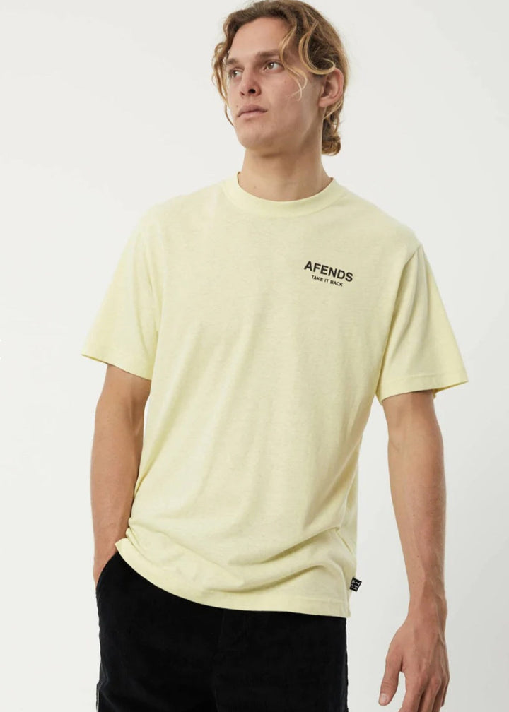 AFENDS Take it Back Hemp Retro Fit Tee