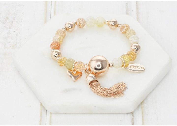 LillyCo Mixed Bead & Ball Bracelet