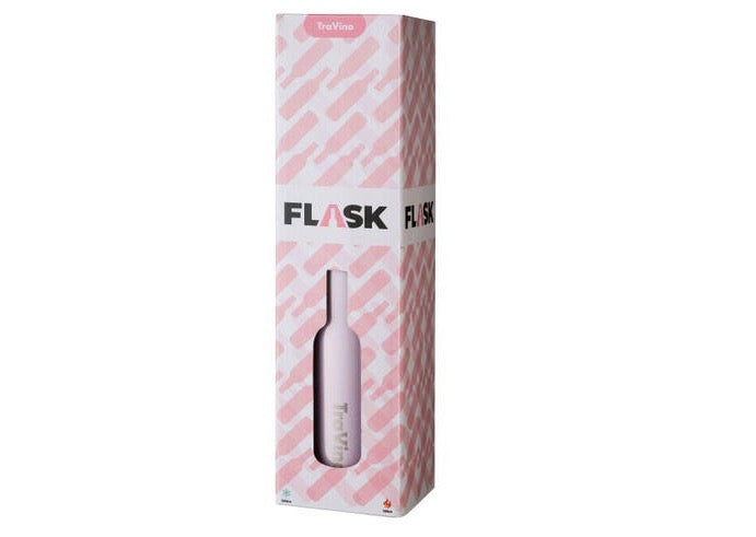 TraVino Insulated Wine Flask - Blush Pink