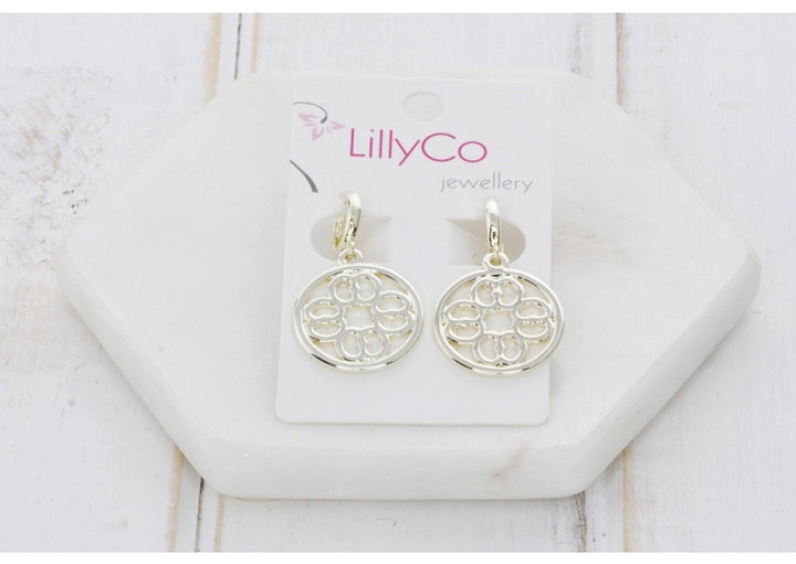 LillyCo Cut Out Pendant Earring