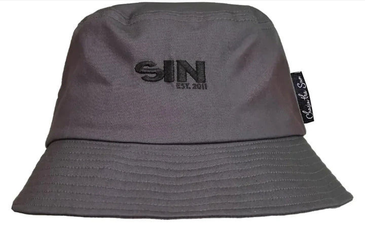 SIN Logo Bucket Hat Charcoal