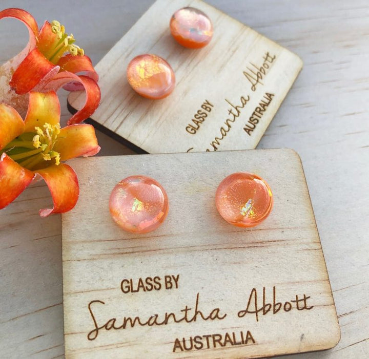 Samantha Abbott Glass Stud Earrings