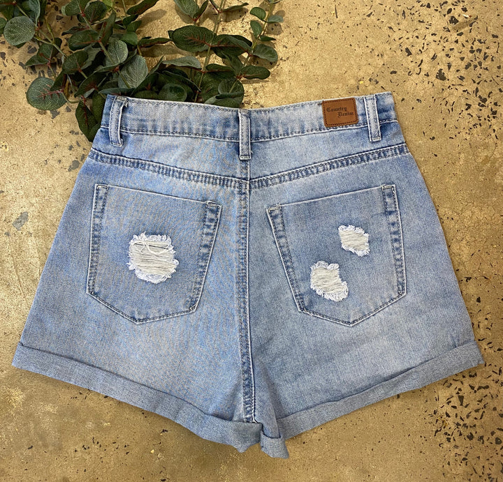 Country Denim Louis Cuff Short