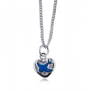 SS Blue Bird Necklace