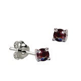 SS 4mm CZ  Claw Set Birthstone Studs