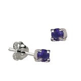 SS 4mm CZ  Claw Set Birthstone Studs