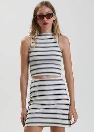AFENDS Moby Hemp Stripe Skirt
