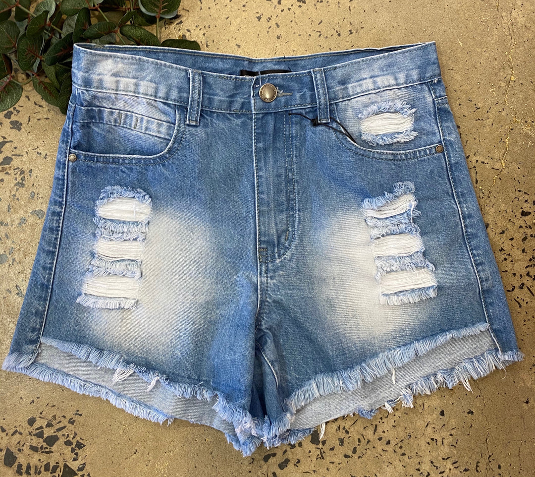 Country Denim Rip'N'Frey Shorts