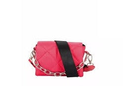 IGGY Quilted Chain Flap XBody Bag Pink