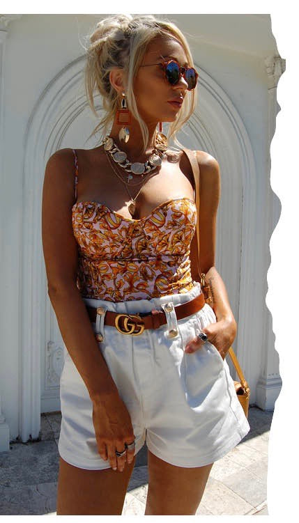 White Sandstorm Bustier Top