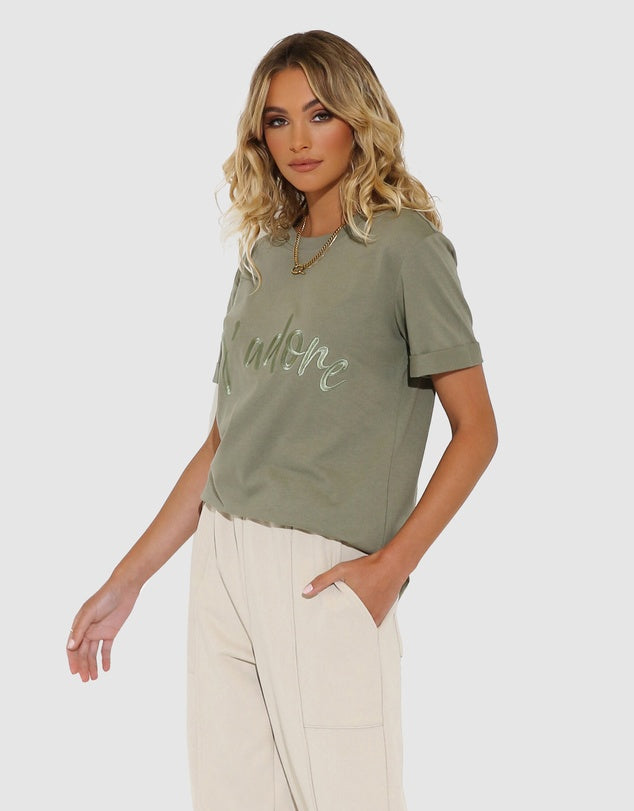 J'Adore Tee Khaki