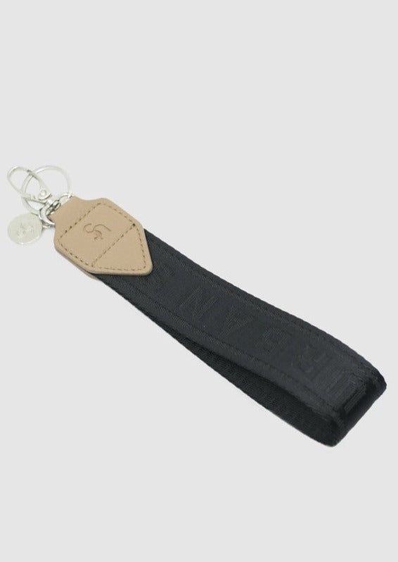 US Webbing Wristlet Keychain - Nude