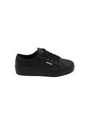 CASS Leather Sneaker Black/Black