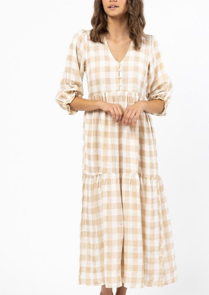 Alice Gingham Midi Dress