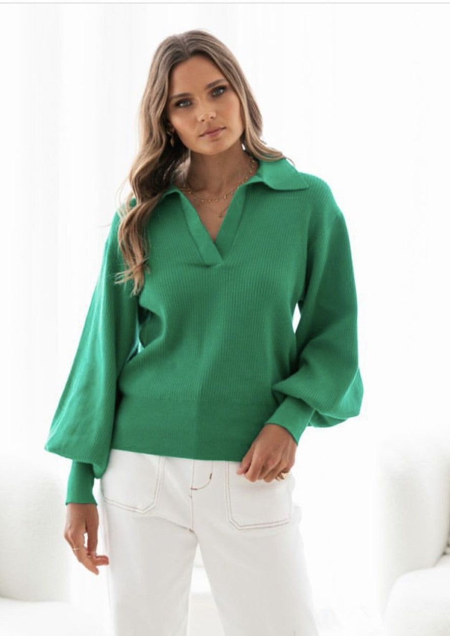 Artic Sweater Top Green