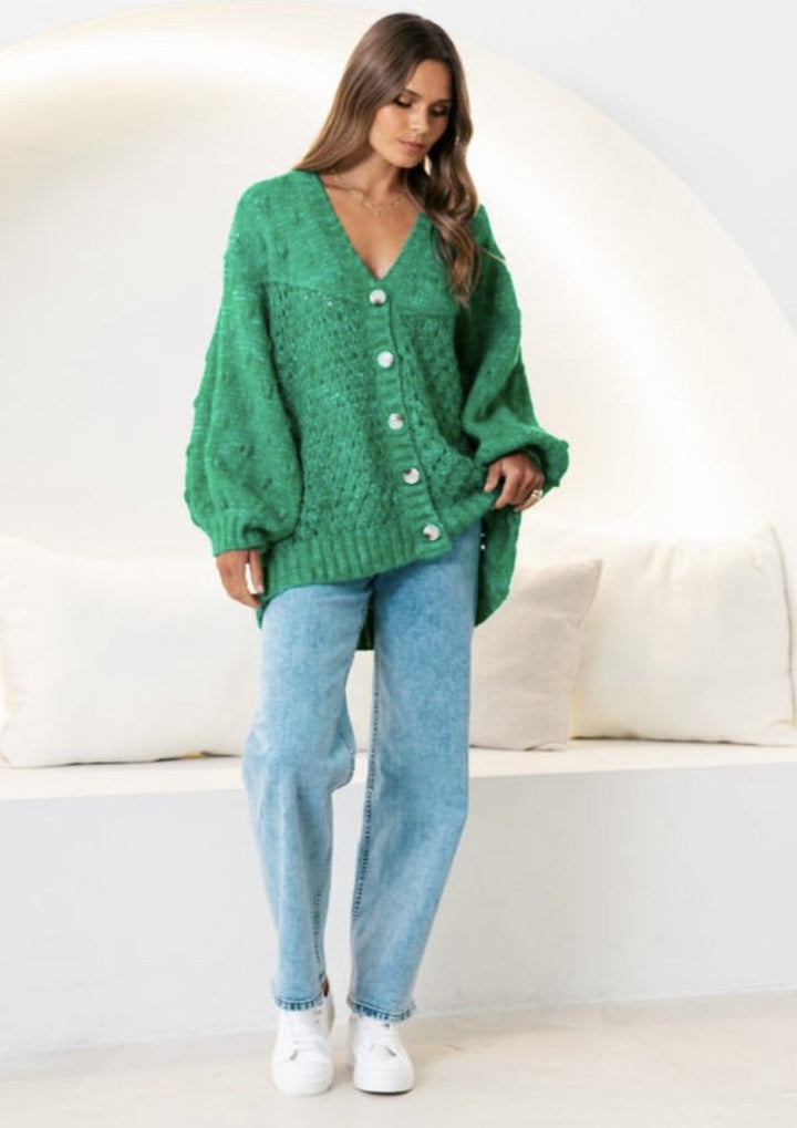 Avalanche Cardi Green