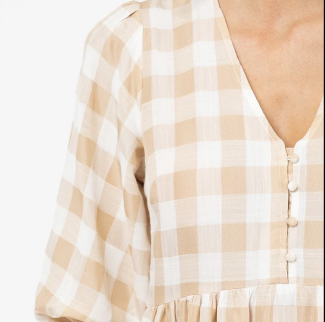 Alice Gingham Midi Dress