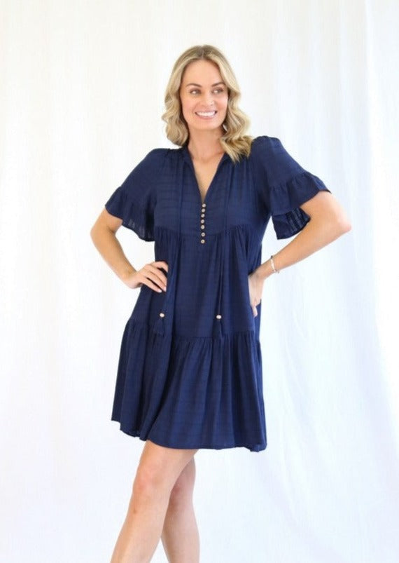 Zina Dress Navy