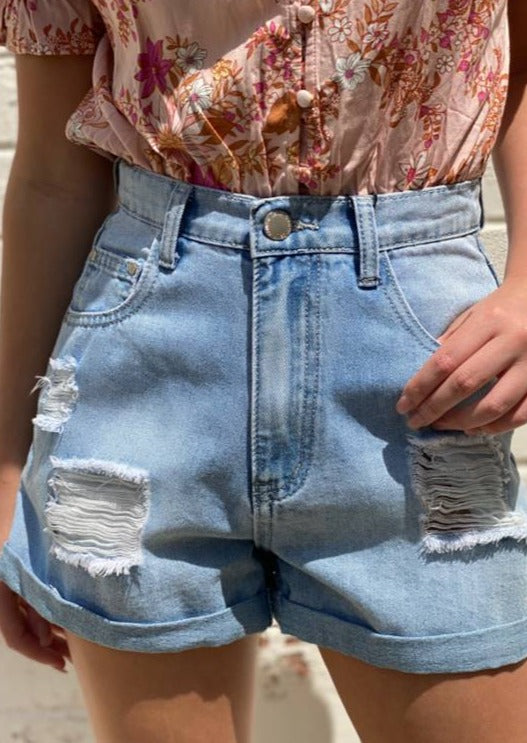 Country Denim Louis Cuff Short