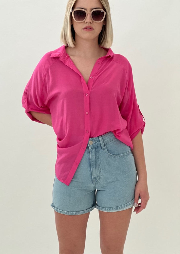 MOST Celeste Slouch Shirt - Valentino Pink