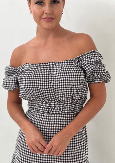 Gizelle Gingham Top