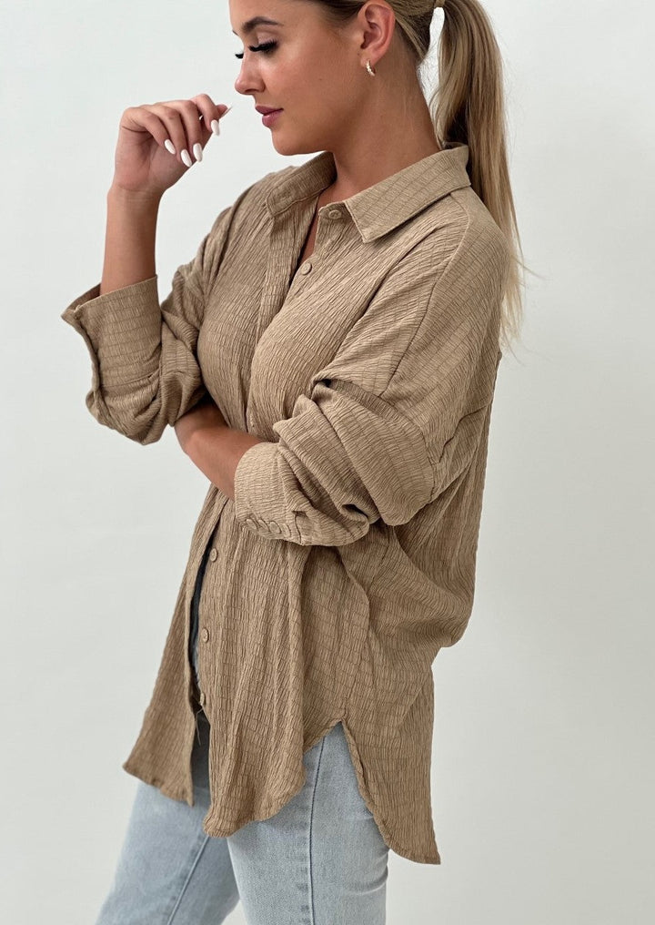 Emily Shirt Taupe